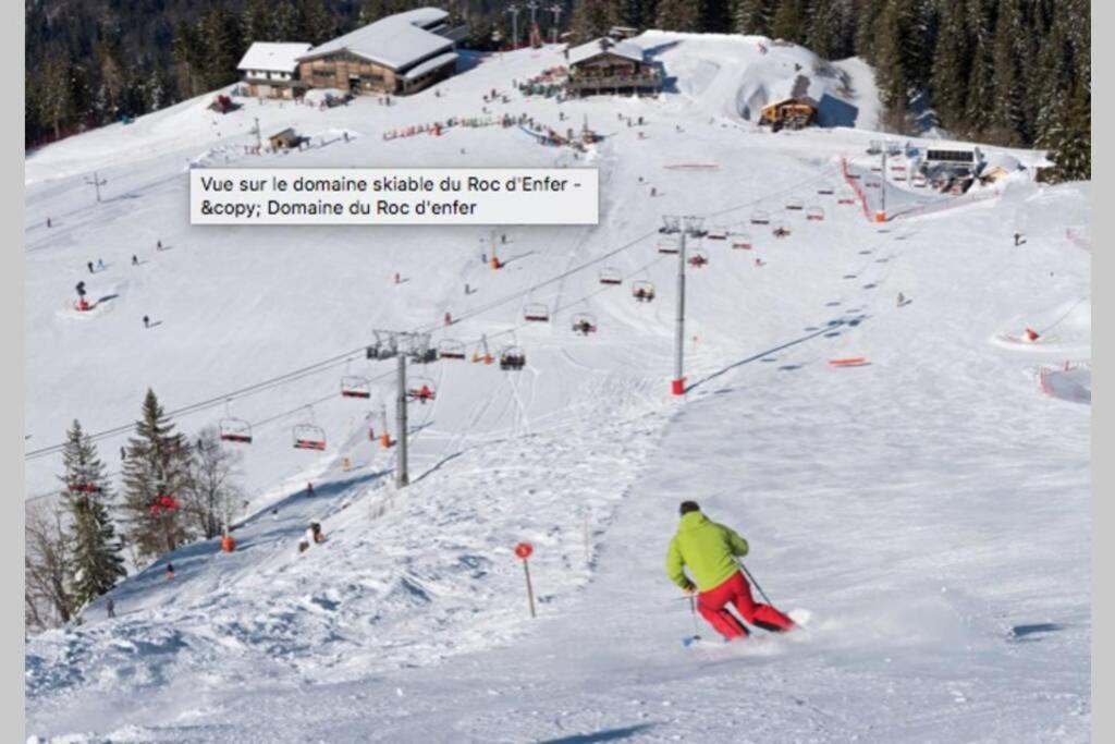 Au Pied Des Pistes B31, Chaleureux Studio 4 Pers, Vue Sur La Vallee Imprenable Avec Wifi, Draps Non Compris Saint-Jean-dʼAulps Eksteriør bilde