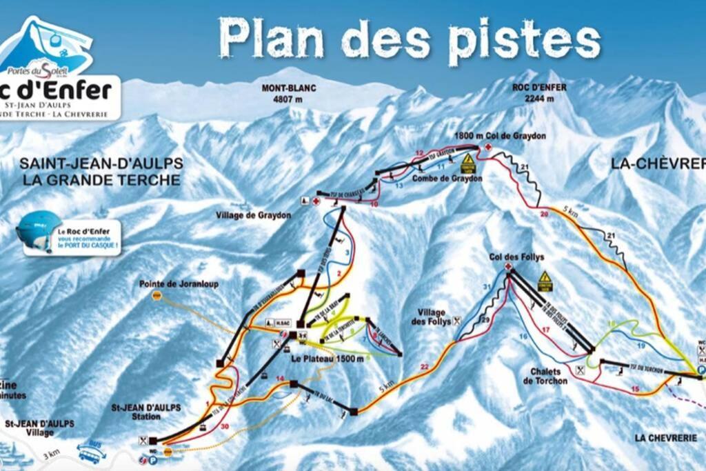 Au Pied Des Pistes B31, Chaleureux Studio 4 Pers, Vue Sur La Vallee Imprenable Avec Wifi, Draps Non Compris Saint-Jean-dʼAulps Eksteriør bilde
